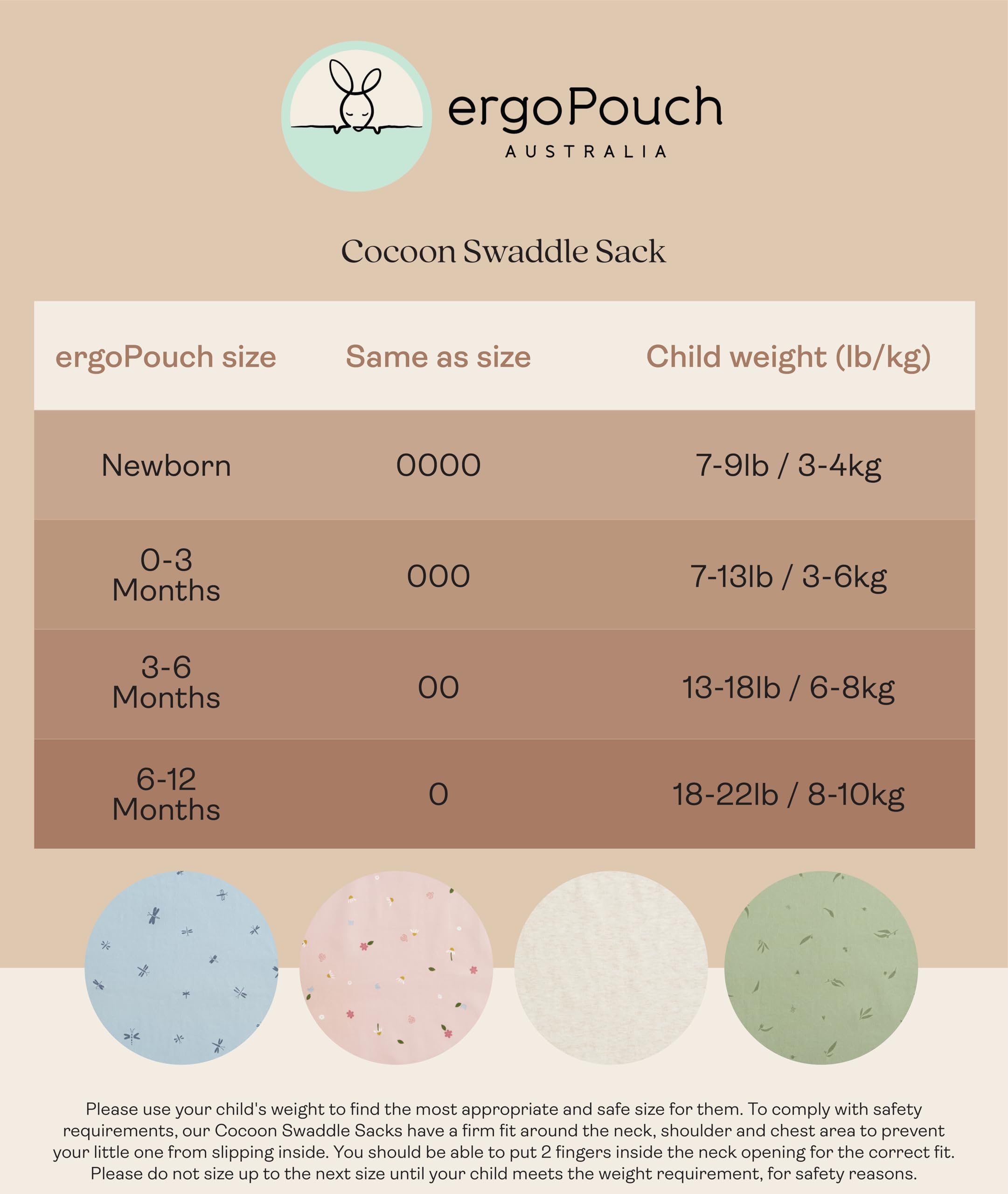 ergoPouch Cocoon Swaddle Sack 0.2 TOG - Baby Sleep Sack, Gentle Snug Fit Helps Calm Startle Reflex, Ideal for Arms In/Out Sleeping, Soft Breathable Fabric for Better Sleep (0 Months, Daisies) - Image 6