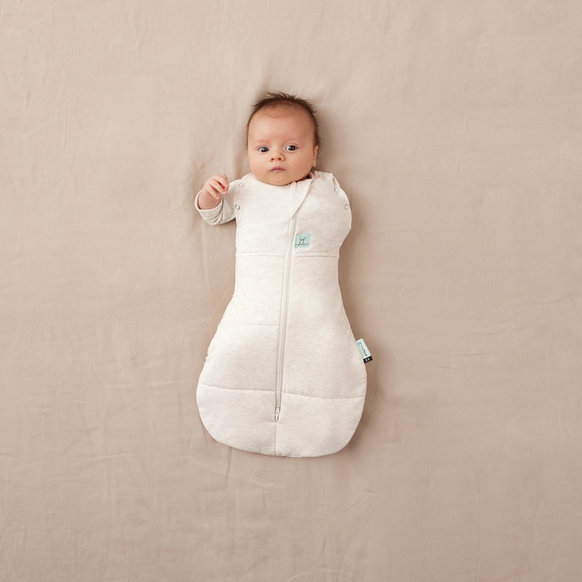 ergoPouch Cocoon Swaddle Sack 3.5 TOG - Baby Sleep Sack, Snug Fit Helps Calm Startle Reflex, Ideal for Arms in/Out Sleeping - Image 3