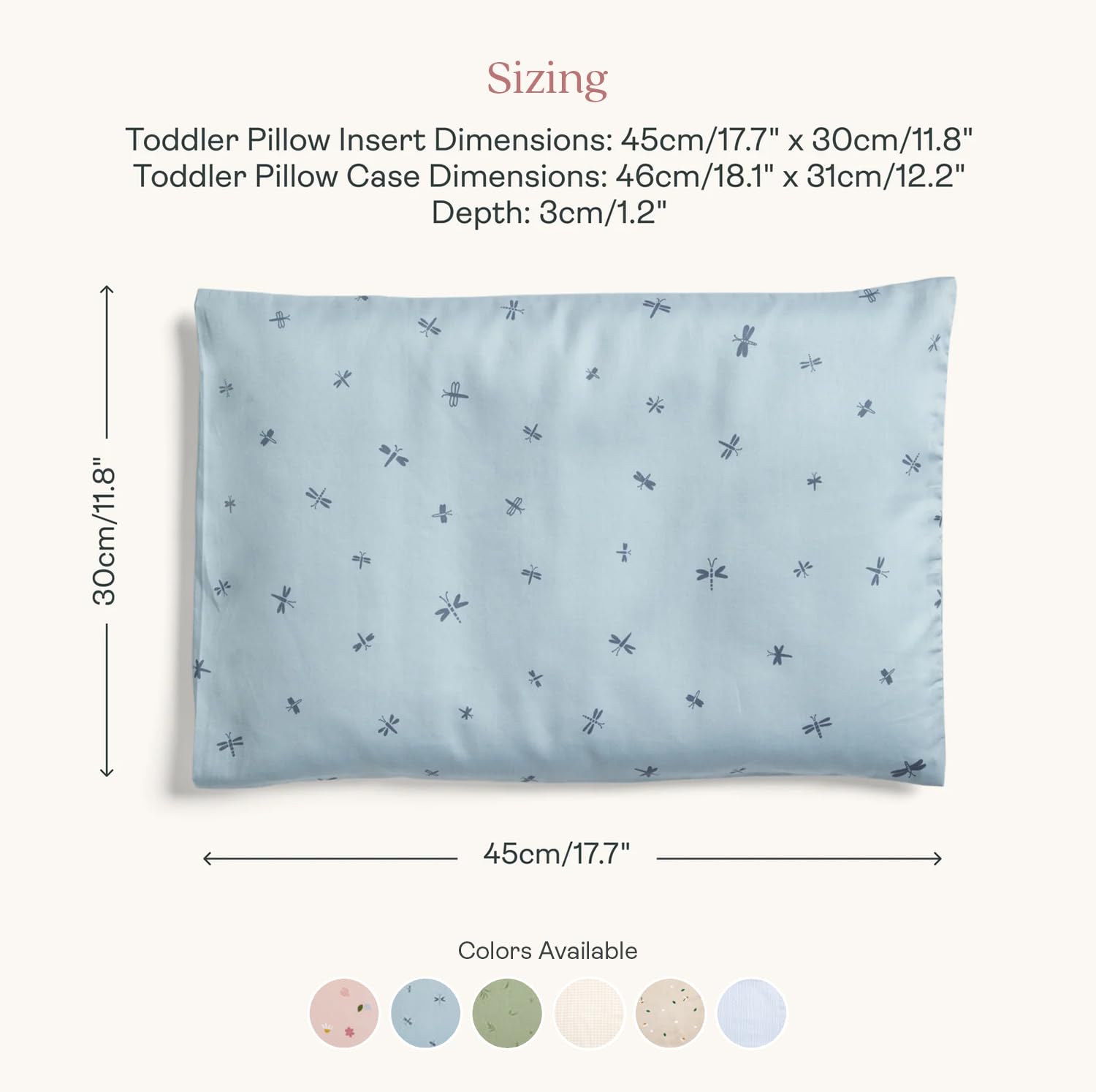 ergoPouch Organic Toddler Pillow and Cover – Low-Profile 1" Design for Proper Neck Alignment, Soft & Durable GOTS-Certified Cotton, Machine Washable, Breathable & Gentle on Skin (Daisies) - Image 5