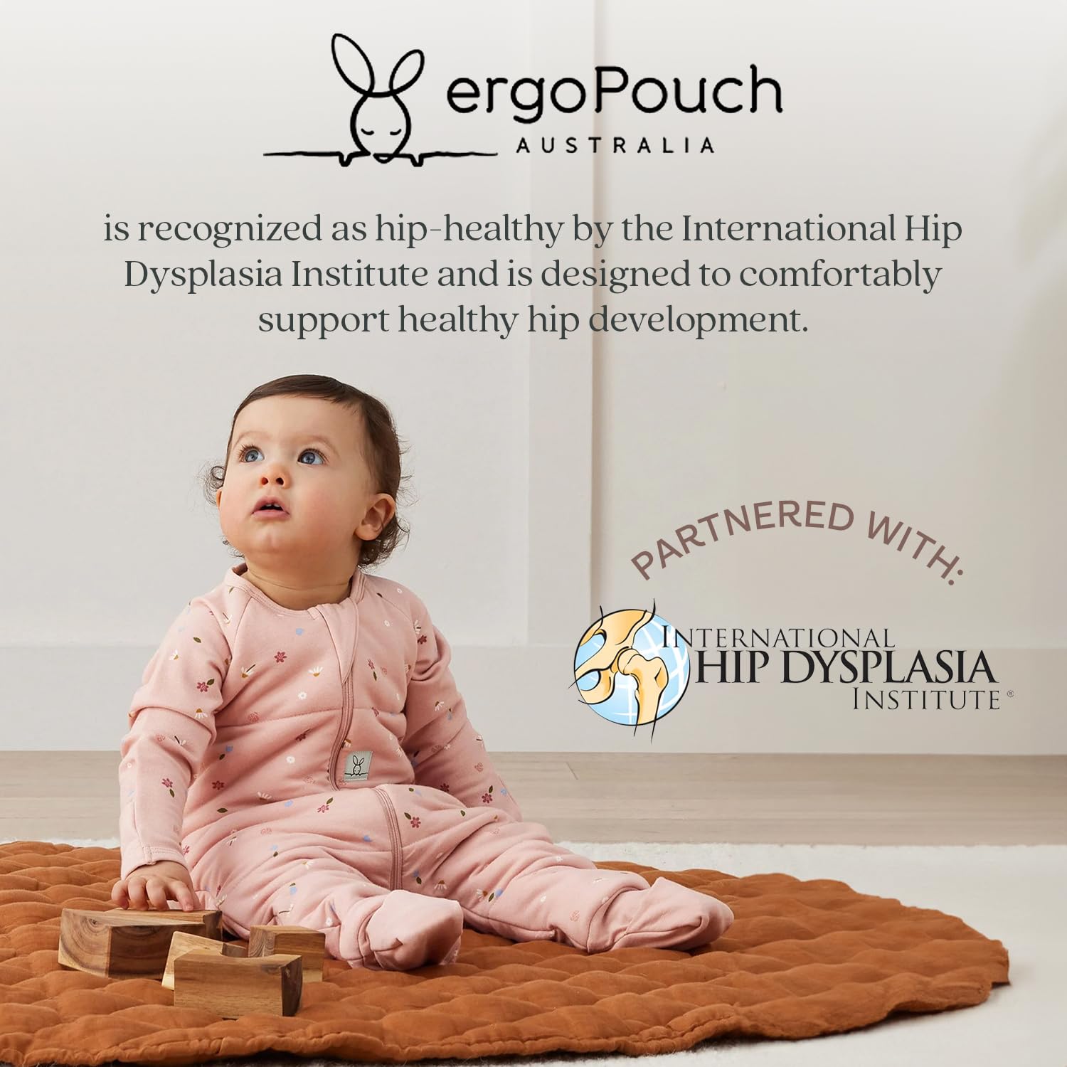 ergoPouch Sleep Onesie 2.5 TOG – Warm Baby Romper & Sleep Layer with Full-Zip, Guarding Against Blankets, Breathable & Movement-Friendly, Ideal for Transitional Sleeping (6-12 Months, Daisies) - Image 5