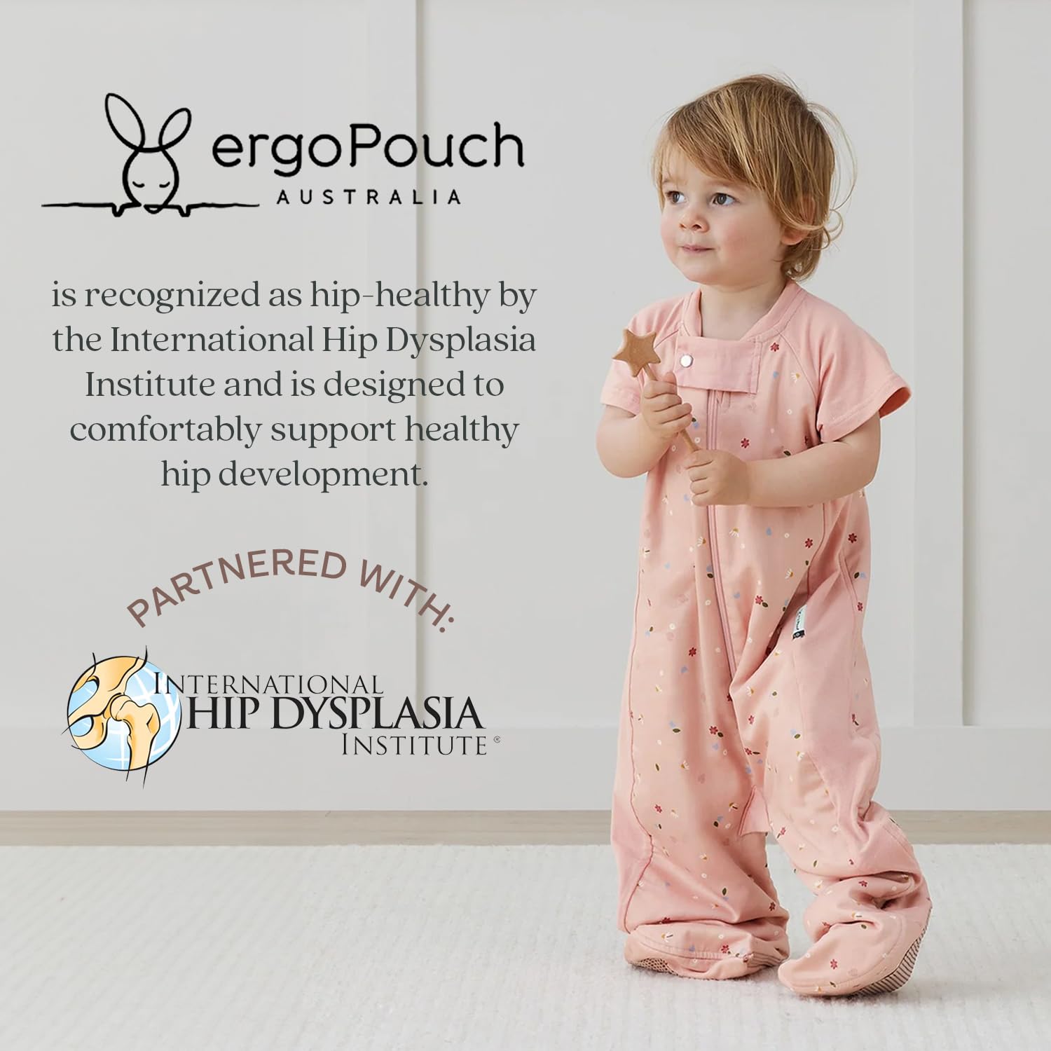 ergoPouch Sleep Suit Bag 0.2 TOG – Baby Sleep Sack & Wearable Blanket, 2-in-1 Convertible Sack to Suit with Legs for Safe Movement, Regulates Temperature Overnight, Unisex (Daisies, 3-12 Months) - Image 5